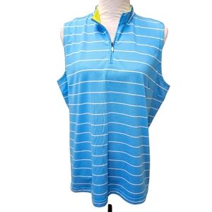 Adidas 1/4 Zip Golf Tennis Tank Sleeveless Women's Size XL